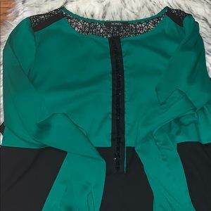 Green and black shirt